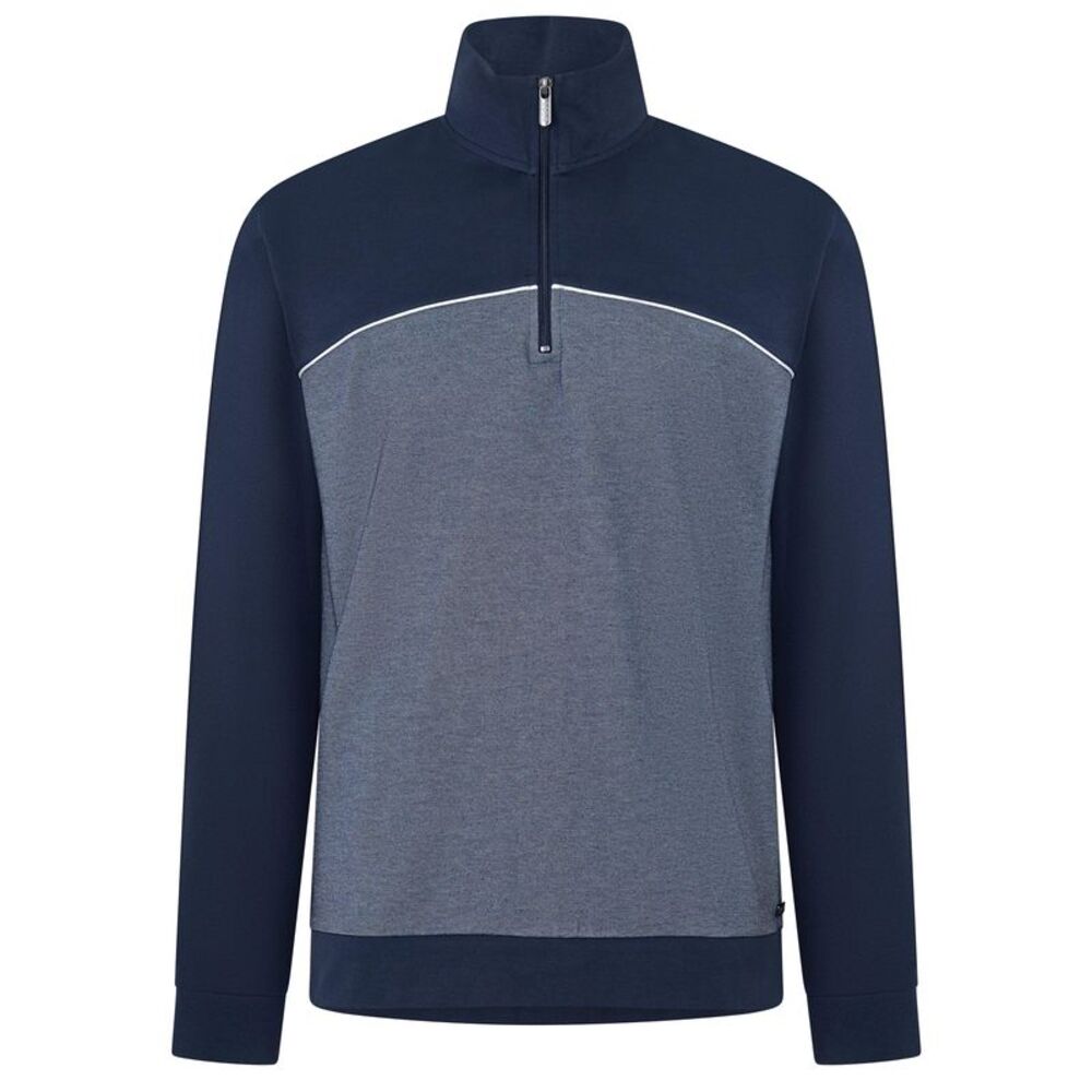 Boss Mens Quarter Zip Sweatshirt / Dark Blue